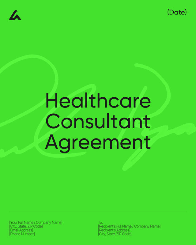 Healthcare Consultant Agreement Template: Services and Fees