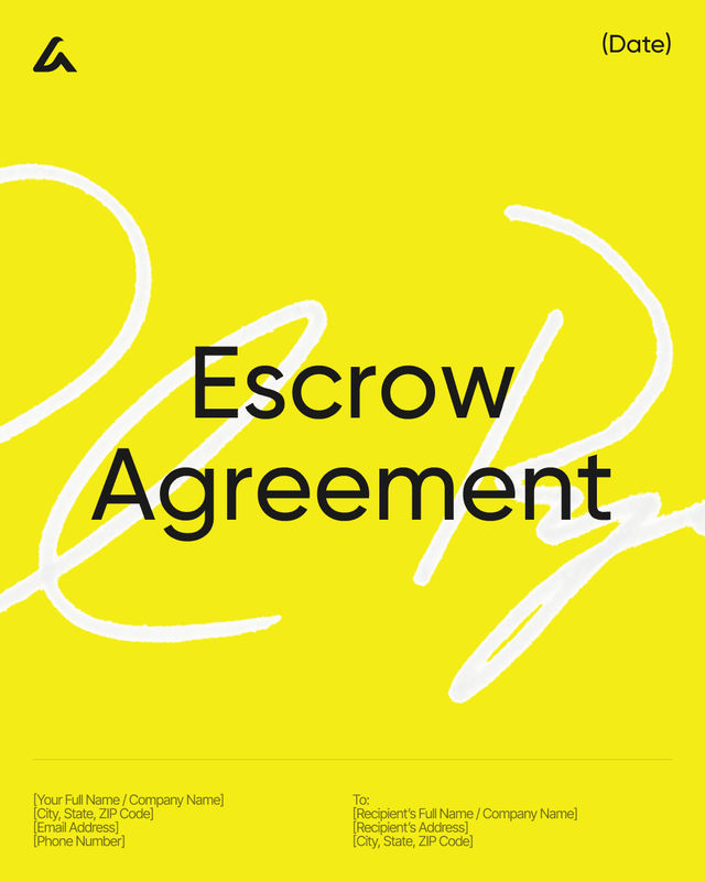 Escrow Agreement Template: Deposit Terms and Release Conditions