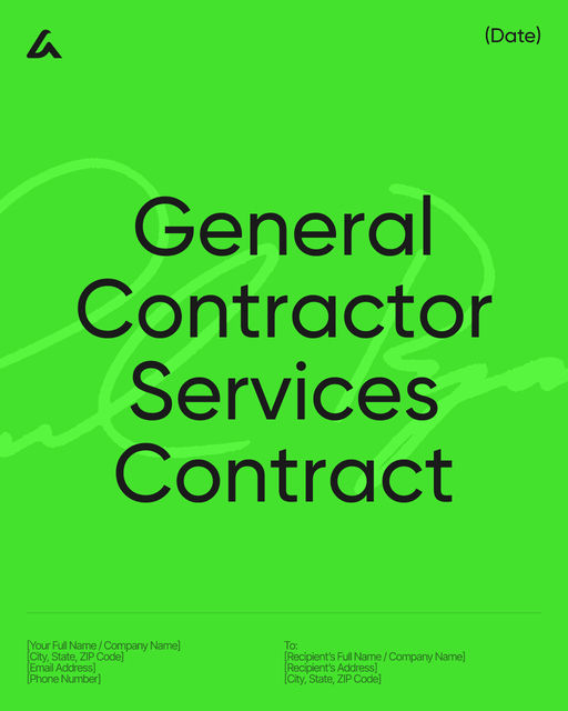 General Contractor Services Contract