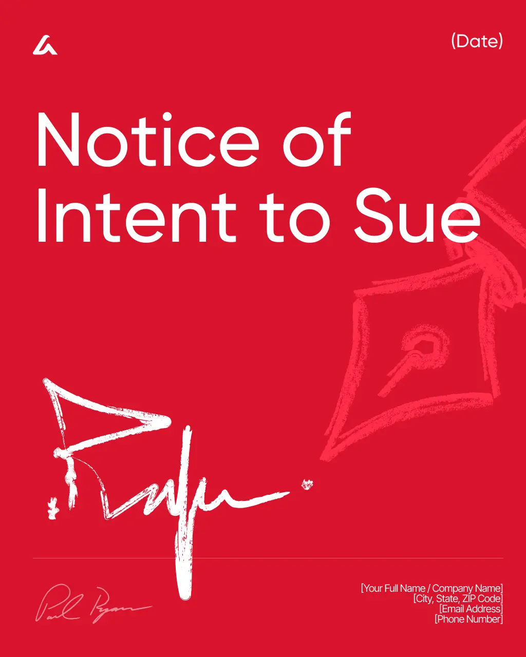 Notice of Intent to Sue