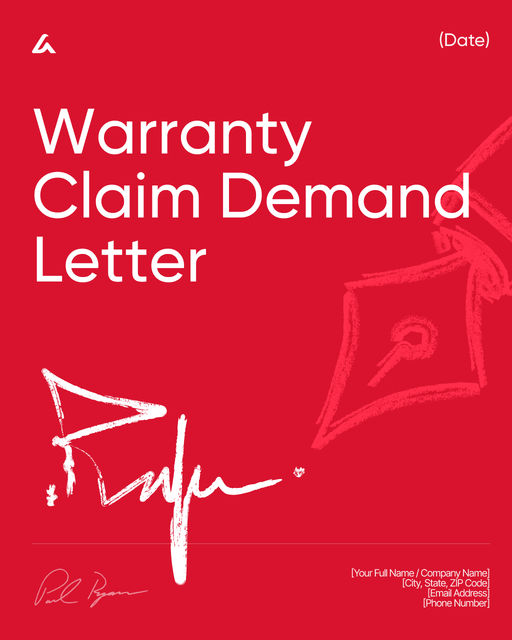 Warranty Claim Demand Letter