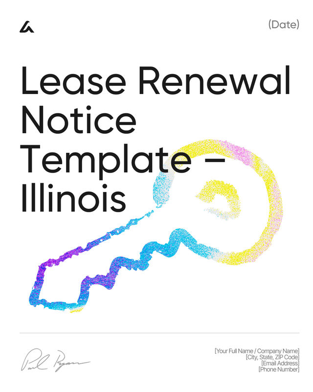 Lease Renewal Notice Template – Illinois