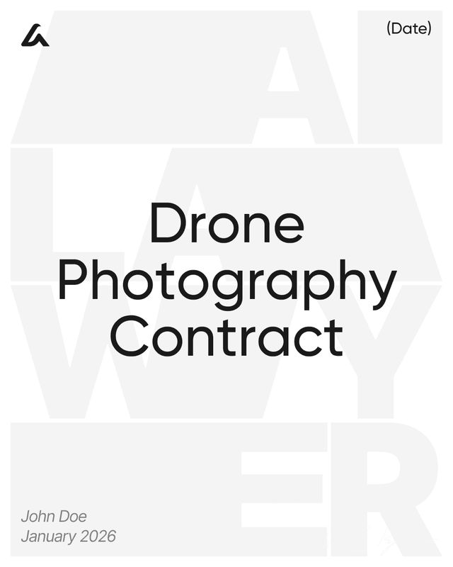 Drone Photography Contract Template