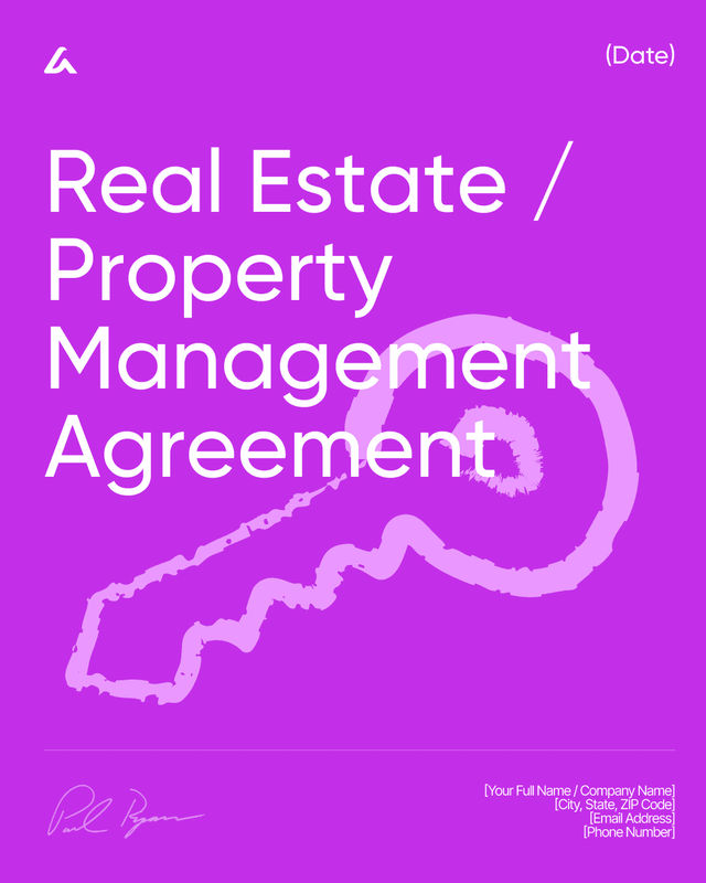 Real Estate / Property Management Agreement Template
