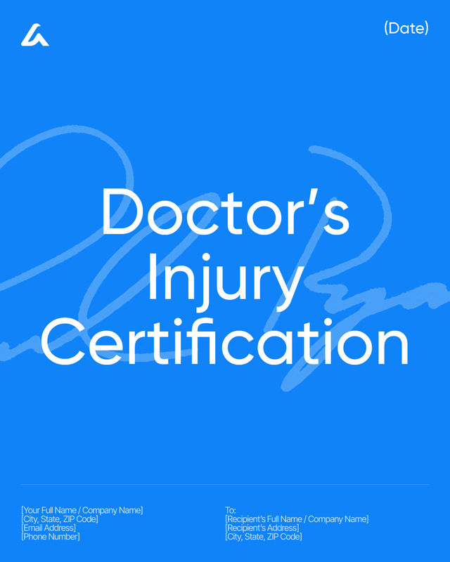 Doctor’s Injury Certification Template: Findings & Limits