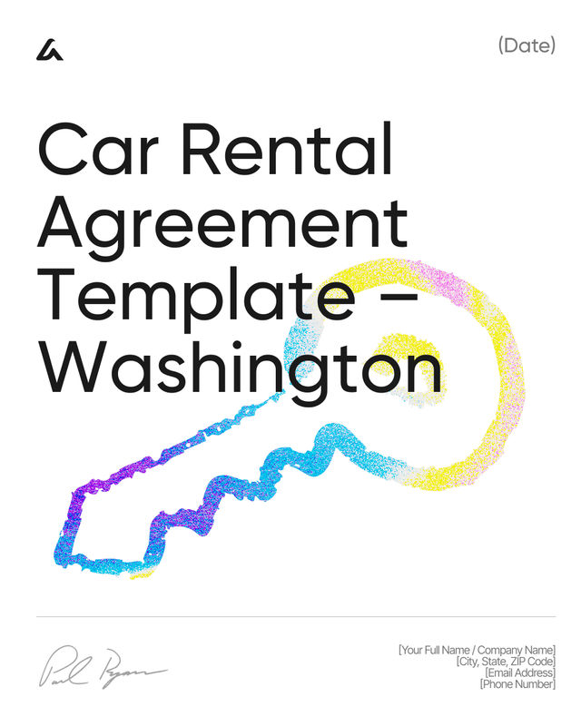 Car Rental Agreement Template: Rates, Insurance Washington Law