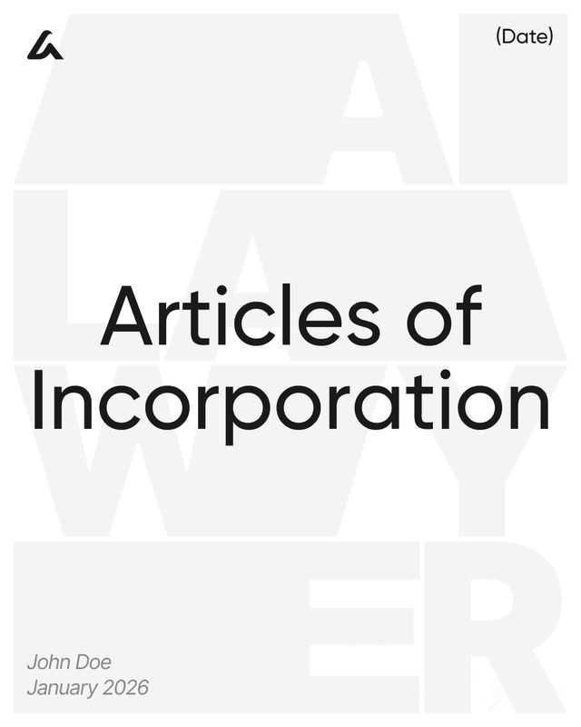 Articles of Incorporation Template: Shares and Agent Terms