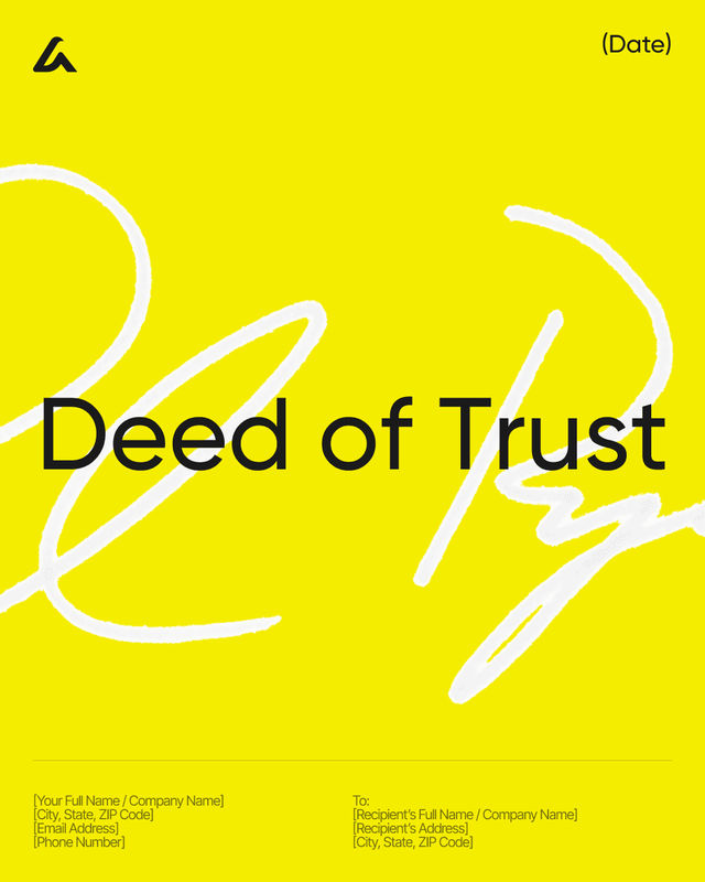 Deed of Trust Template: Loan Security Form and Legal Terms