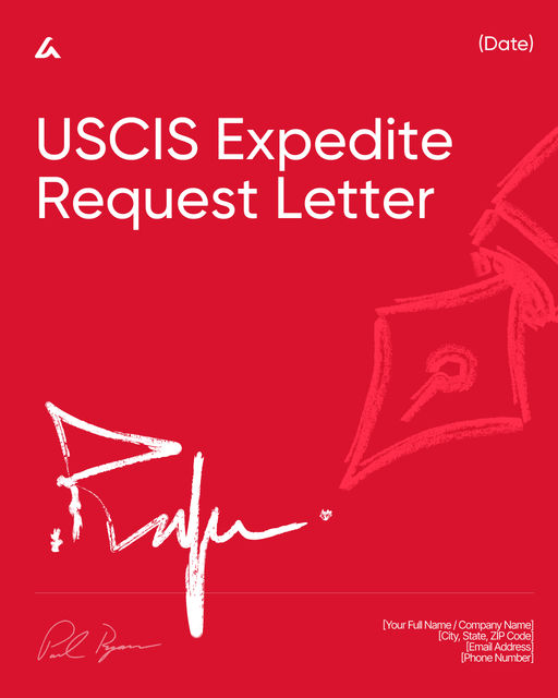USCIS Expedite Request Letter