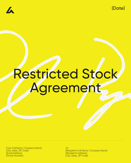 Restricted Stock Agreement template preview
