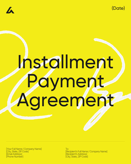 Installment Payment Agreement