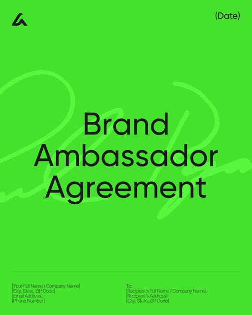 Brand Ambassador Agreement