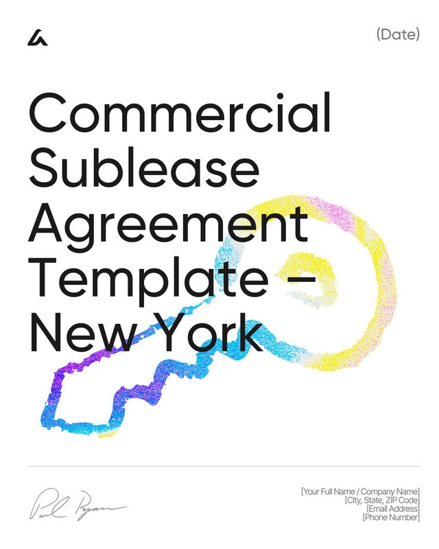 Commercial Sublease Agreement Template – New York