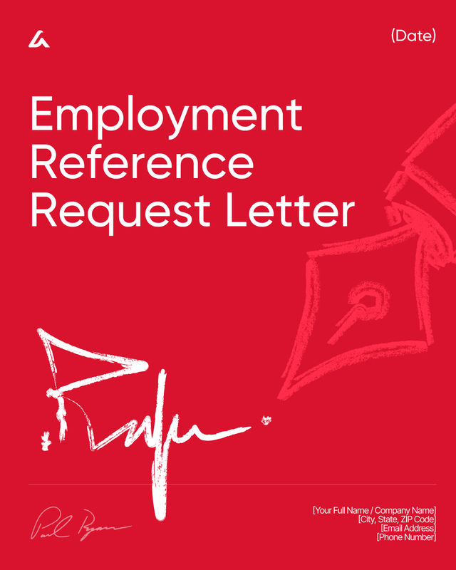 Employment Reference Request Letter: Verification & Consent