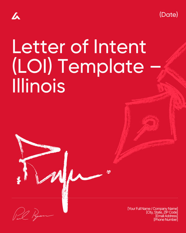 Letter of Intent (LOI): Terms, Timeline Template – Illinois