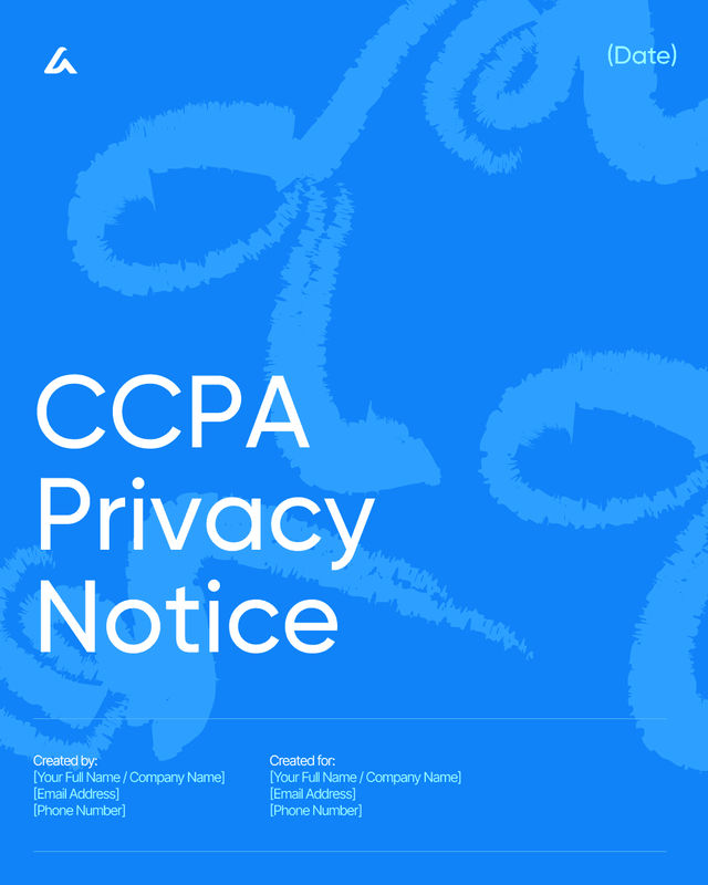 CCPA Privacy Notice Template: Rights, Disclosures & Opt-Out