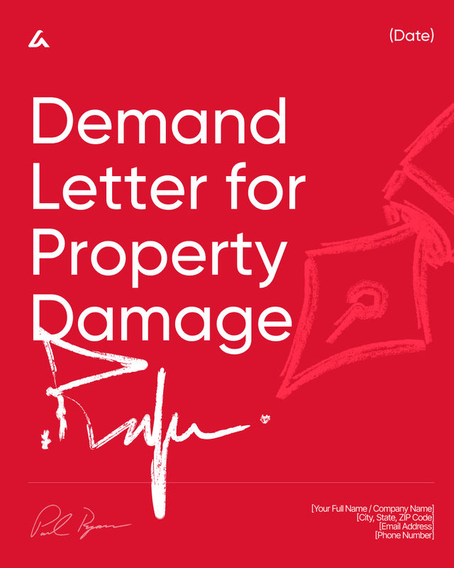 Demand Letter for Property Damage Template: Claim Notice