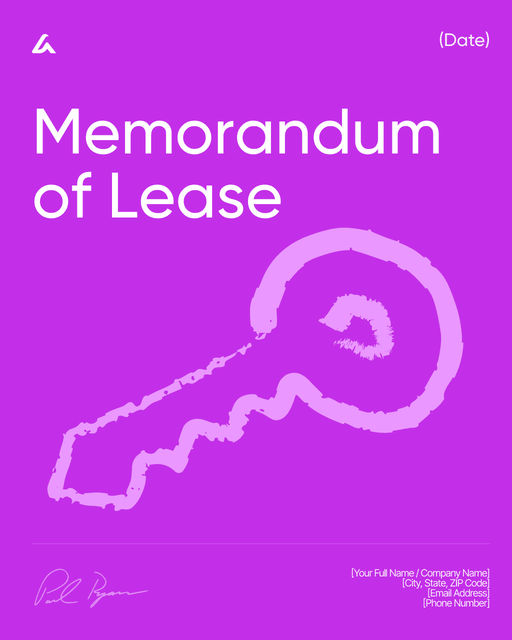 Memorandum of Lease