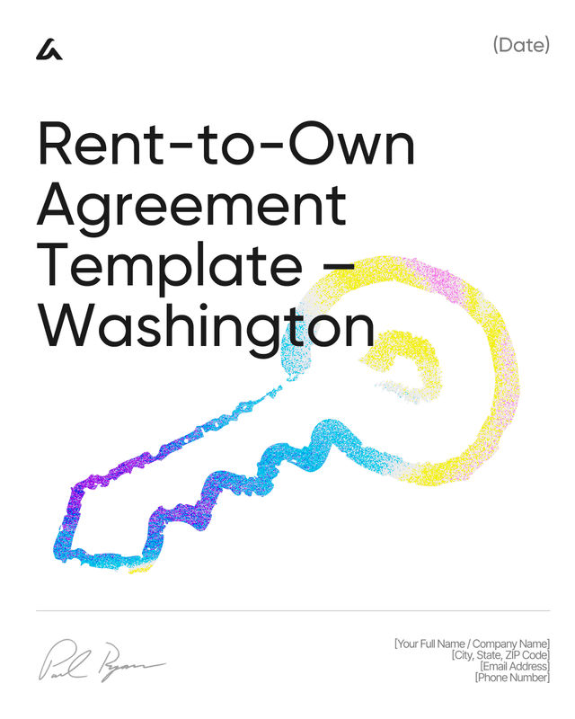 Rent-to-Own Agreement: Payments, Purchase Template – Washington