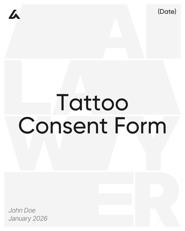 Tattoo Consent Form Template