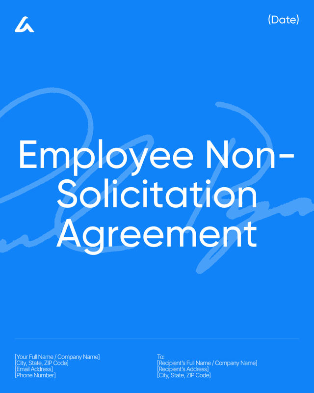 Employee Non-Solicitation Agreement Template: Terms & Duties