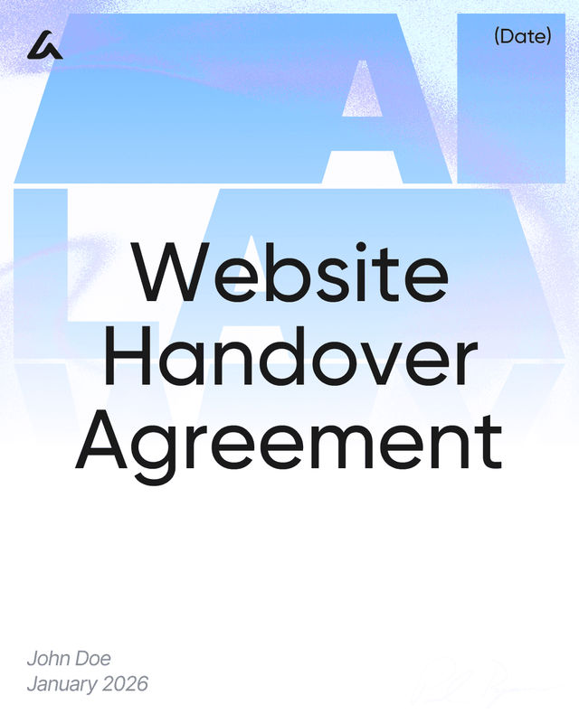 Website Handover Agreement Template