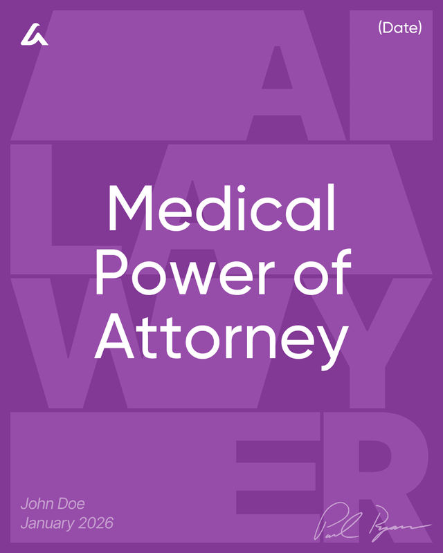 Medical Power of Attorney Template: Healthcare Proxy & HIPAA