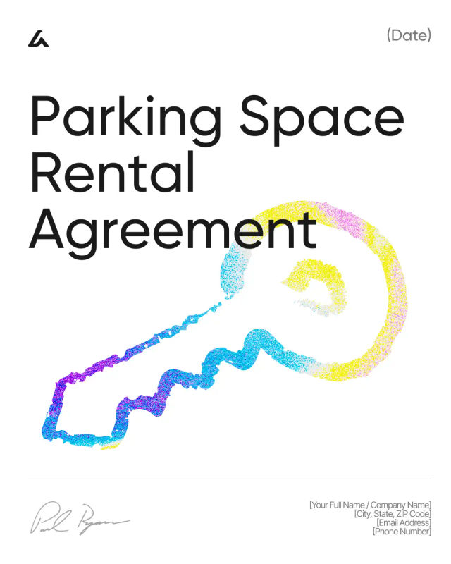 Parking Space Rental Agreement Template: Use & Payment