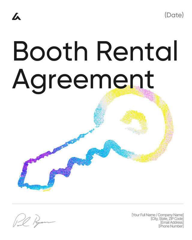 Booth Rental Agreement Template: Rent, Term, Rules & Deposit