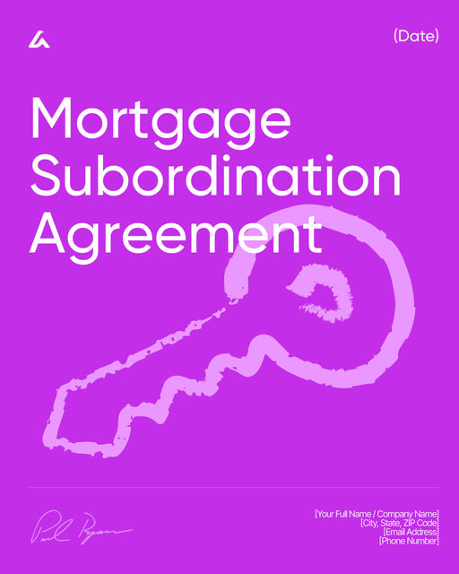 Mortgage Subordination Agreement