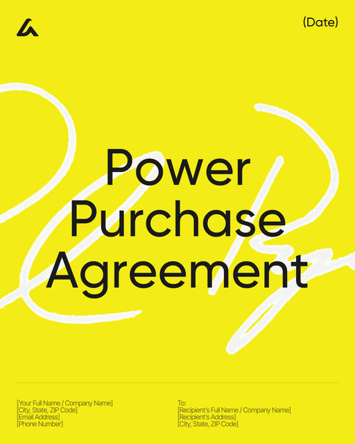 Power Purchase Agreement template preview