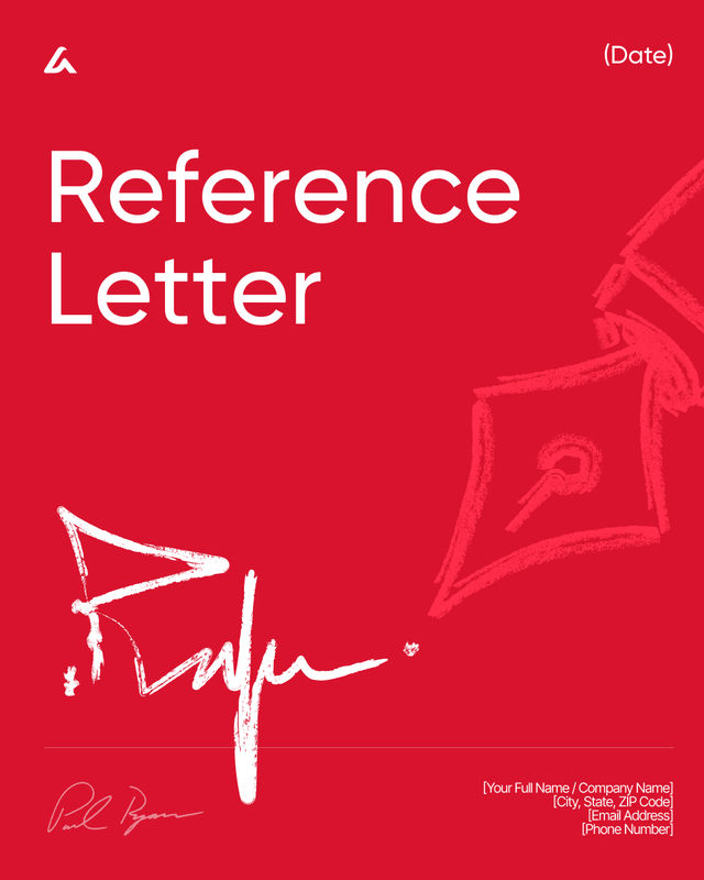 Reference Letter Template: Recommendation & Verification