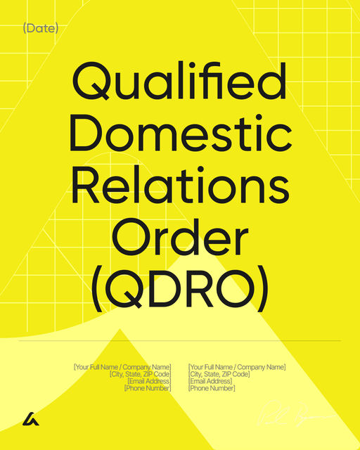 Qualified Domestic Relations Order (QDRO)