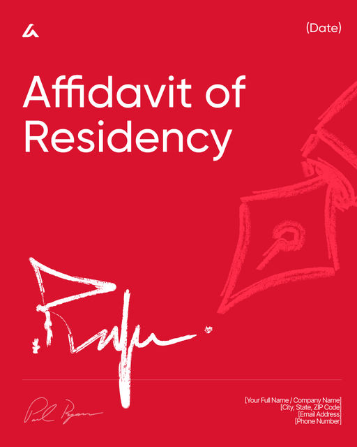 Affidavit of Residency