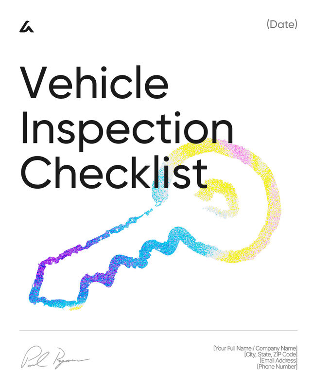 Vehicle Inspection Checklist Template: Safety & Compliance
