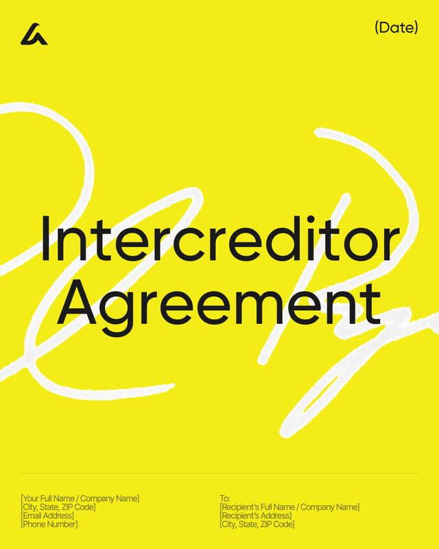 Intercreditor Agreement Template: Priority and Payments