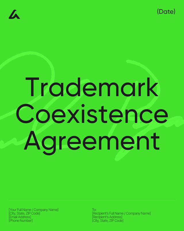 Trademark Coexistence Agreement Template: Brand Use Terms