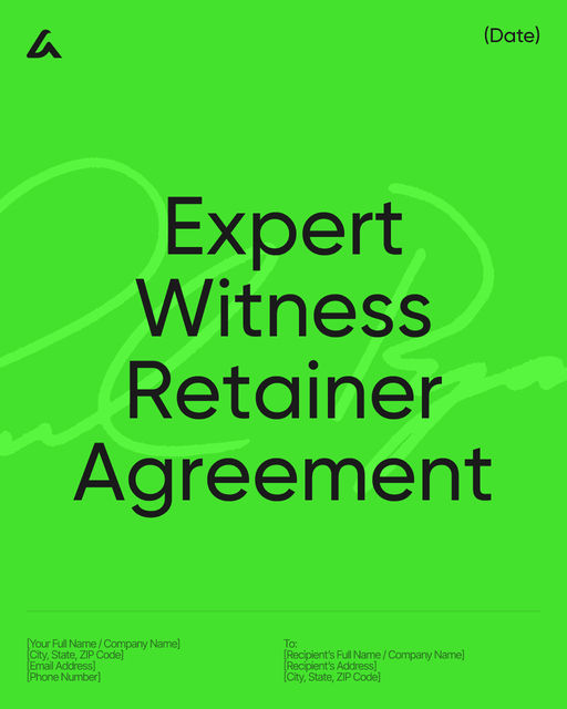 Expert Witness Retainer Agreement