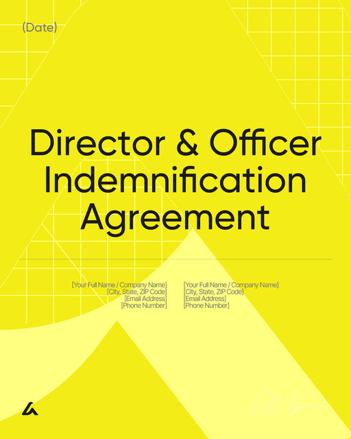 Director & Officer Indemnification Agreement