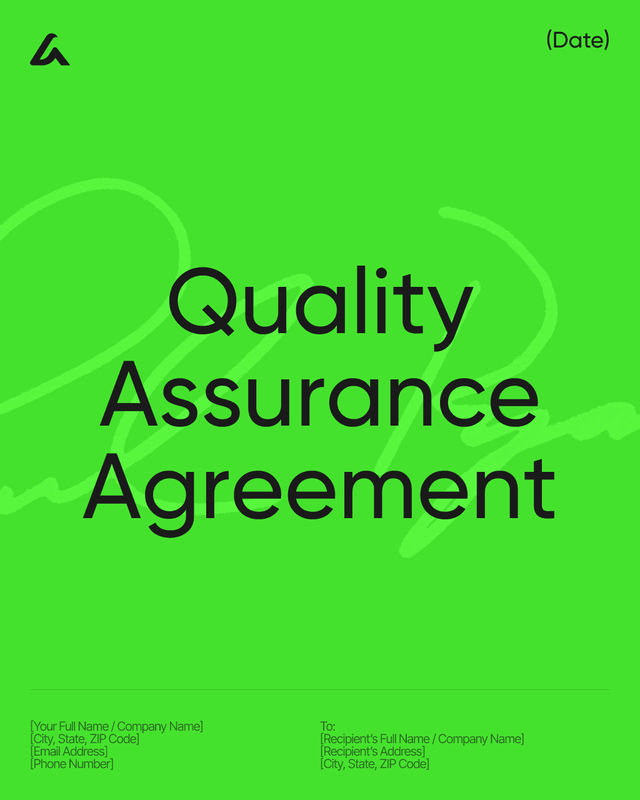Quality Assurance Agreement Template: Testing & Remedies