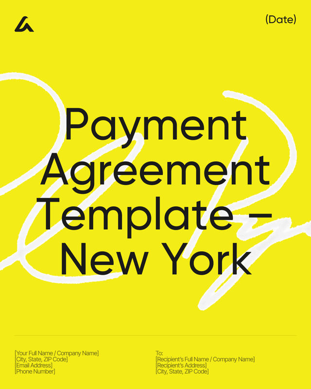Payment Agreement: Installments, Due Dates – New York Law