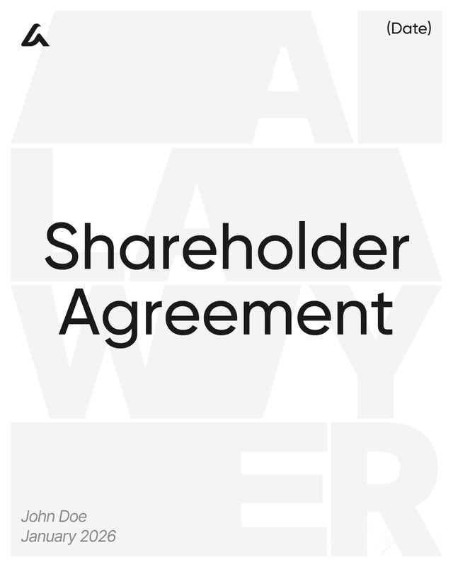 Shareholder Agreement Template: Voting and Transfers Terms