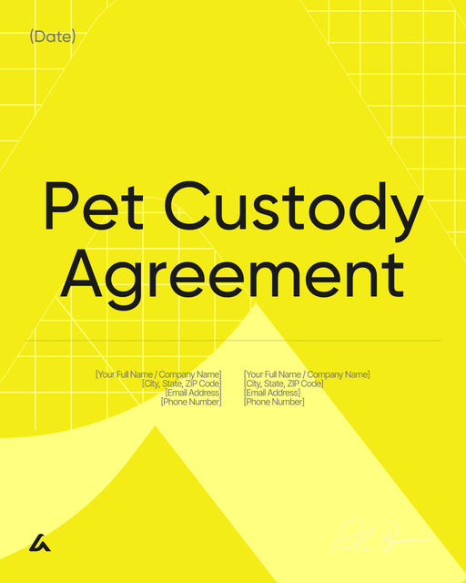 Pet Custody Agreement