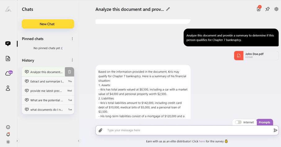 Example request