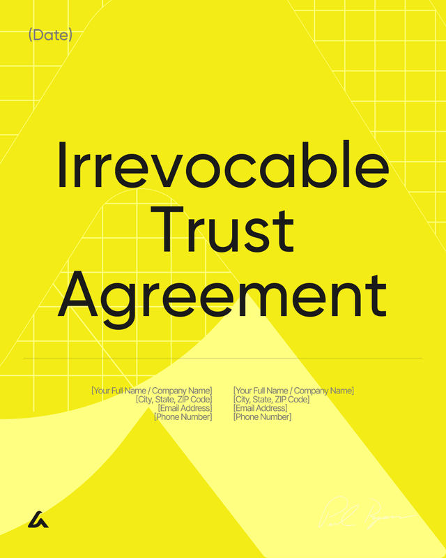 Irrevocable Trust Agreement Template: Trustee & Beneficiaries