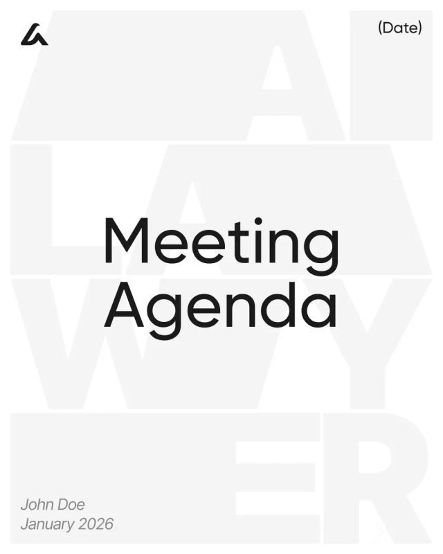 Meeting Agenda Template