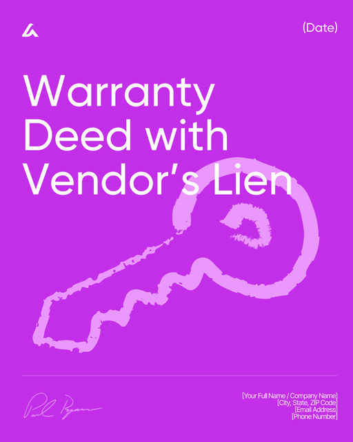 Warranty Deed with Vendor’s Lien