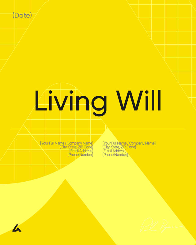 Living Will: Healthcare Directive and Future Care Preferences