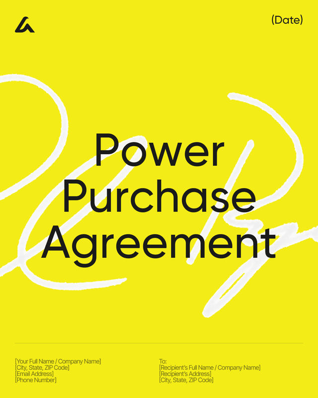 Power Purchase Agreement Template: Pricing, Term & Delivery
