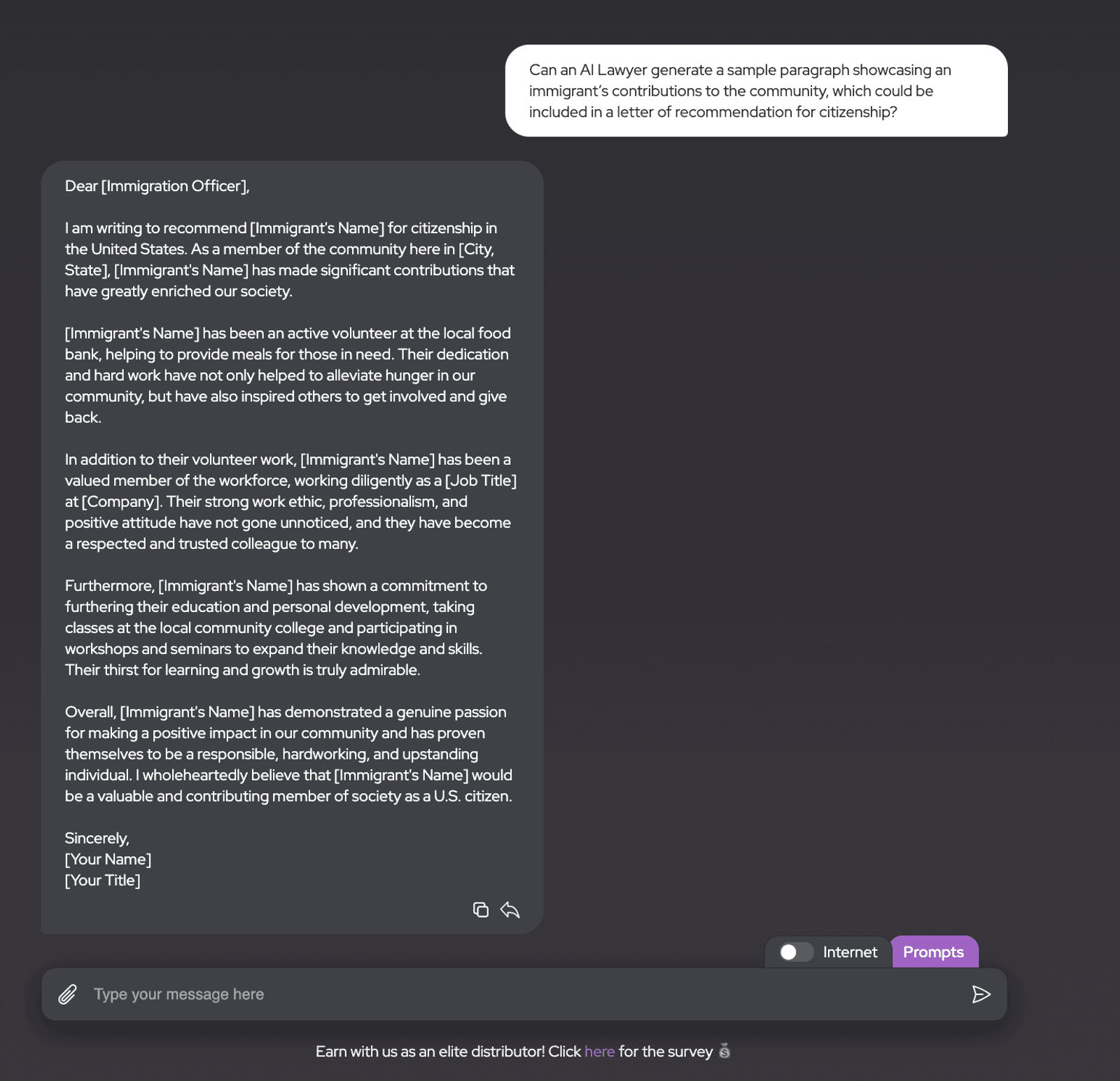 Ask AI about a lawyers essues